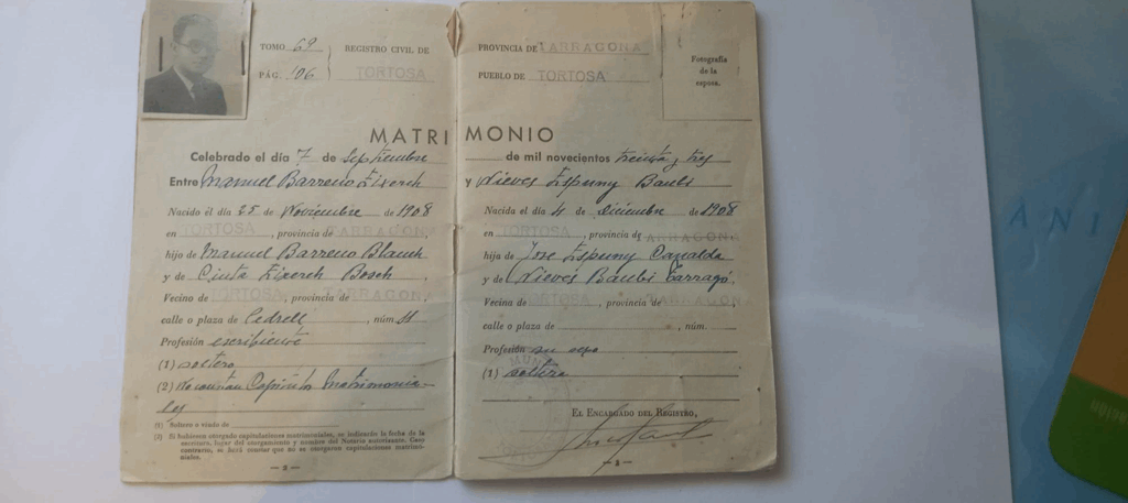 Acta-Matrimoni-Manuel Barreno Eixarch